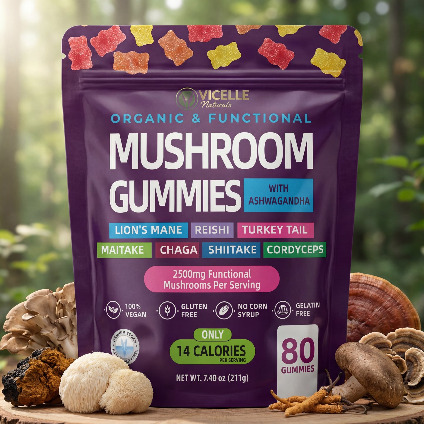 Organic Mushroom Gummies - Main product image