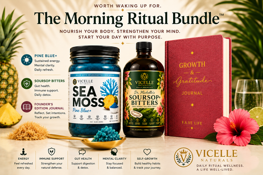 The Morning Ritual™ (Pine Blue+, Soursop Bitters+, Growth & Gratitude Journal)