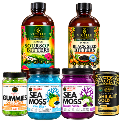 The Dream Weight Loss Support Experience™ (Pine Blue+ Gel + Soursop Shield+ Gel + Soursop Bitters+, Black Seed Bitters,+ Shilajit + Seamoss Gummies)