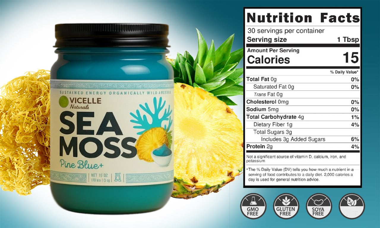 Pine Blue+ Sea Moss Gel - Product details