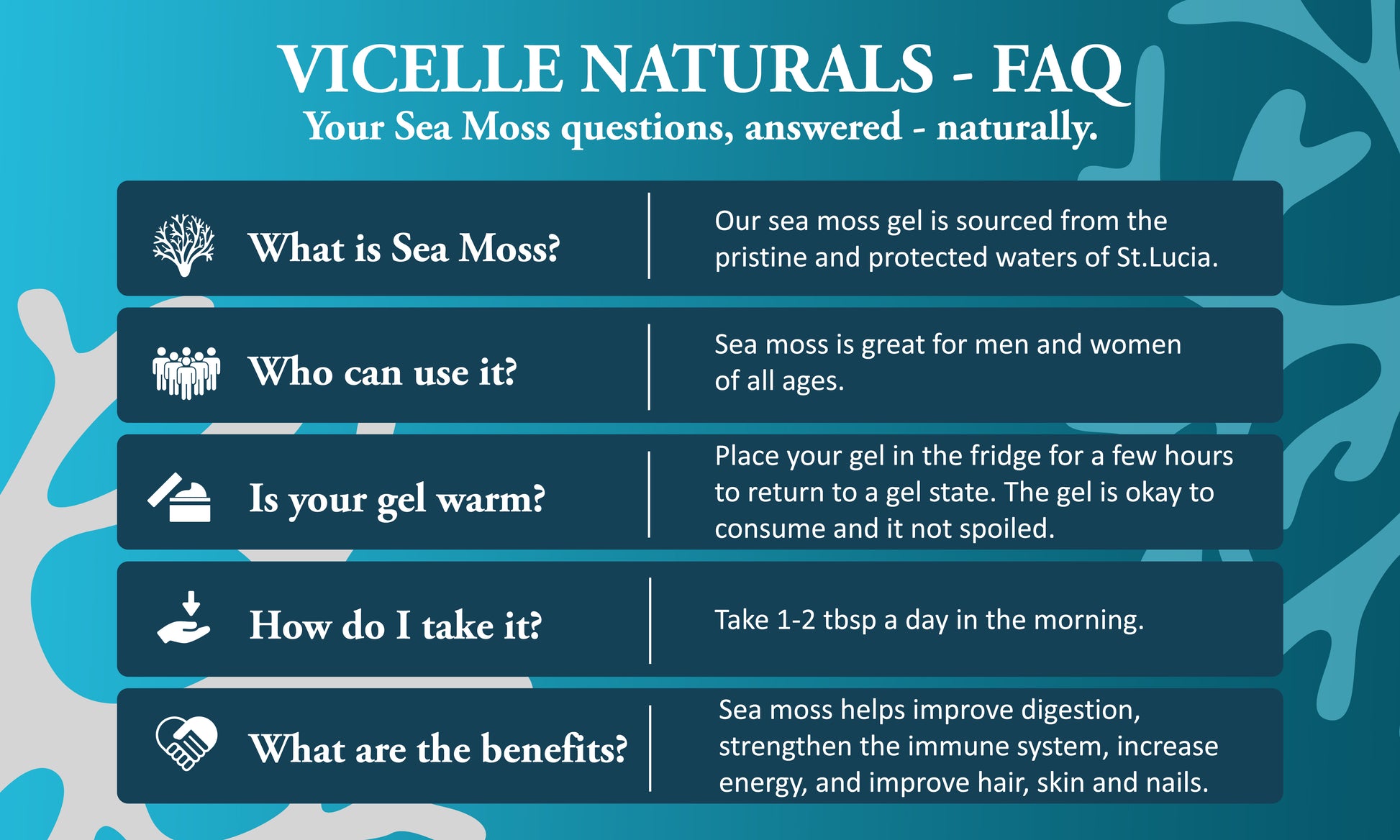 Pine Blue+ Sea Moss Gel - How to use