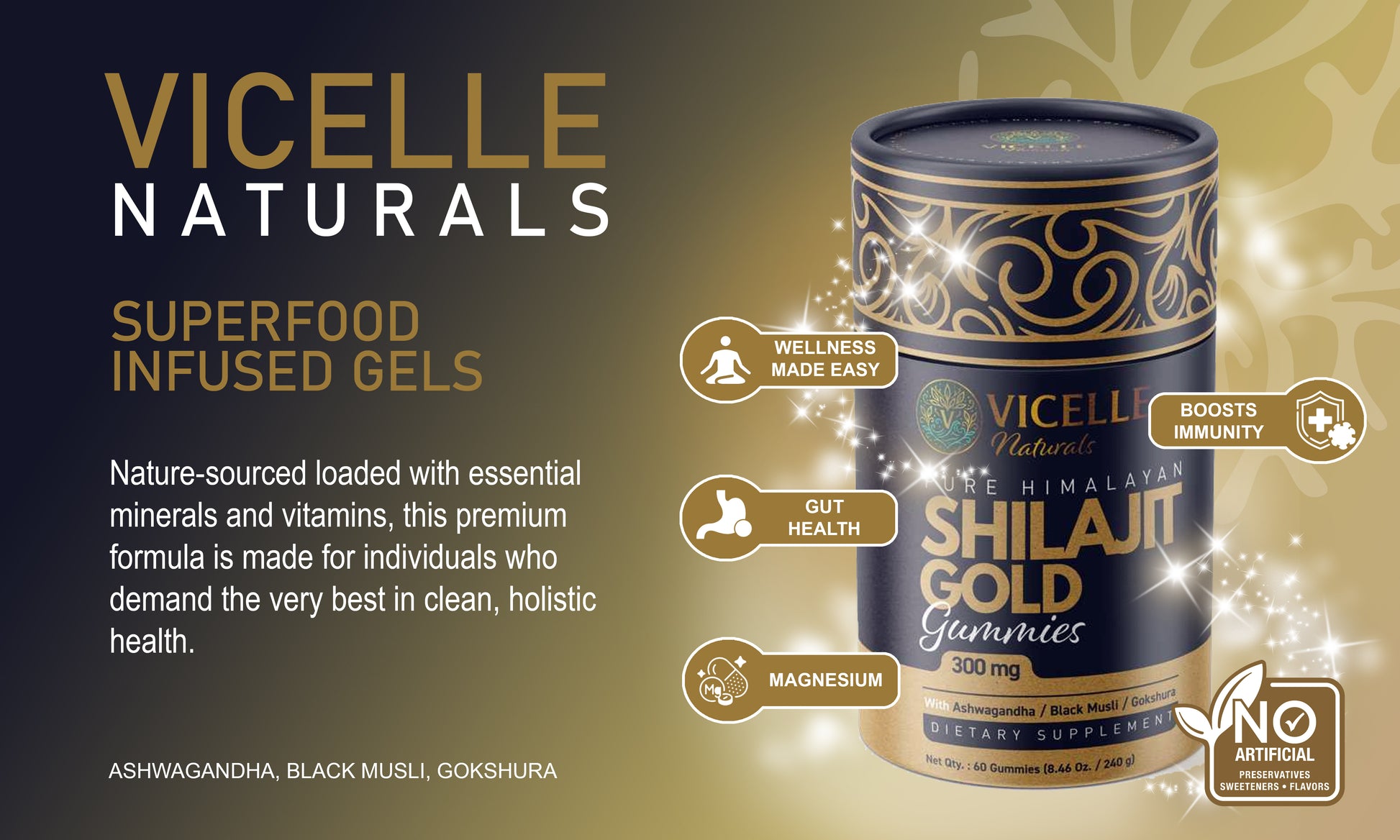 Shilajit Gummies - Ingredients and nutrition facts