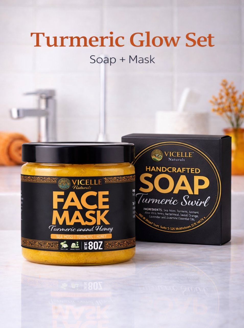 Turmeric Glow Set (Soap + Mask)